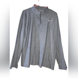 5/15. Nike Heather Gray Quarter Zip Pullover